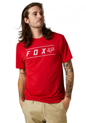 Pánské tričko Fox Pinnacle Ss Tech Tee Flame Red